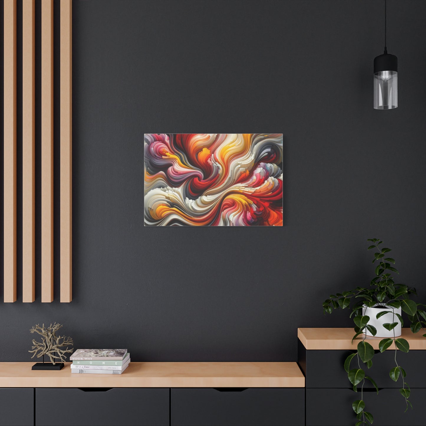 Vibrant Abstract Swirls - Matte Canvas, Stretched, 1.25"