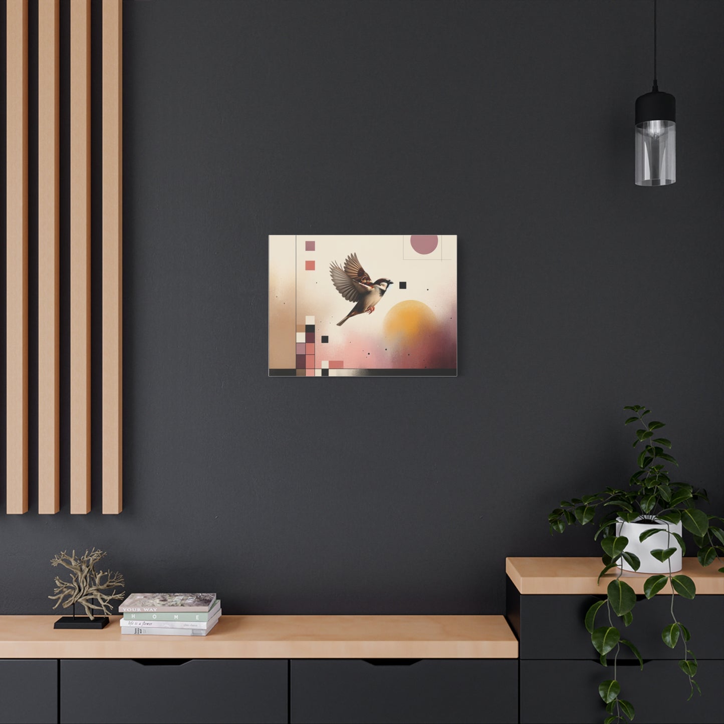 Sparrow Flight - Matte Canvas, Stretched, 1.25"