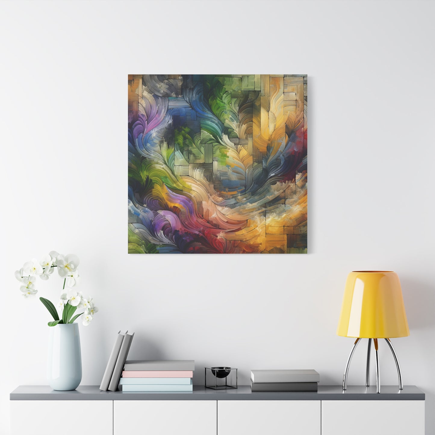 Colorful Abstract Swirls - Matte Canvas, Stretched, 1.25"