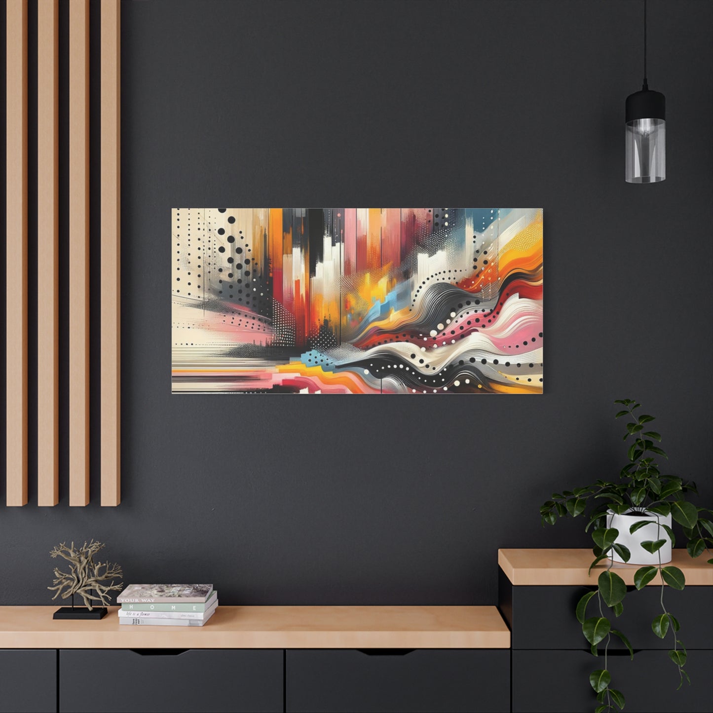 Abstract Color Symphony - Matte Canvas, Stretched, 1.25"