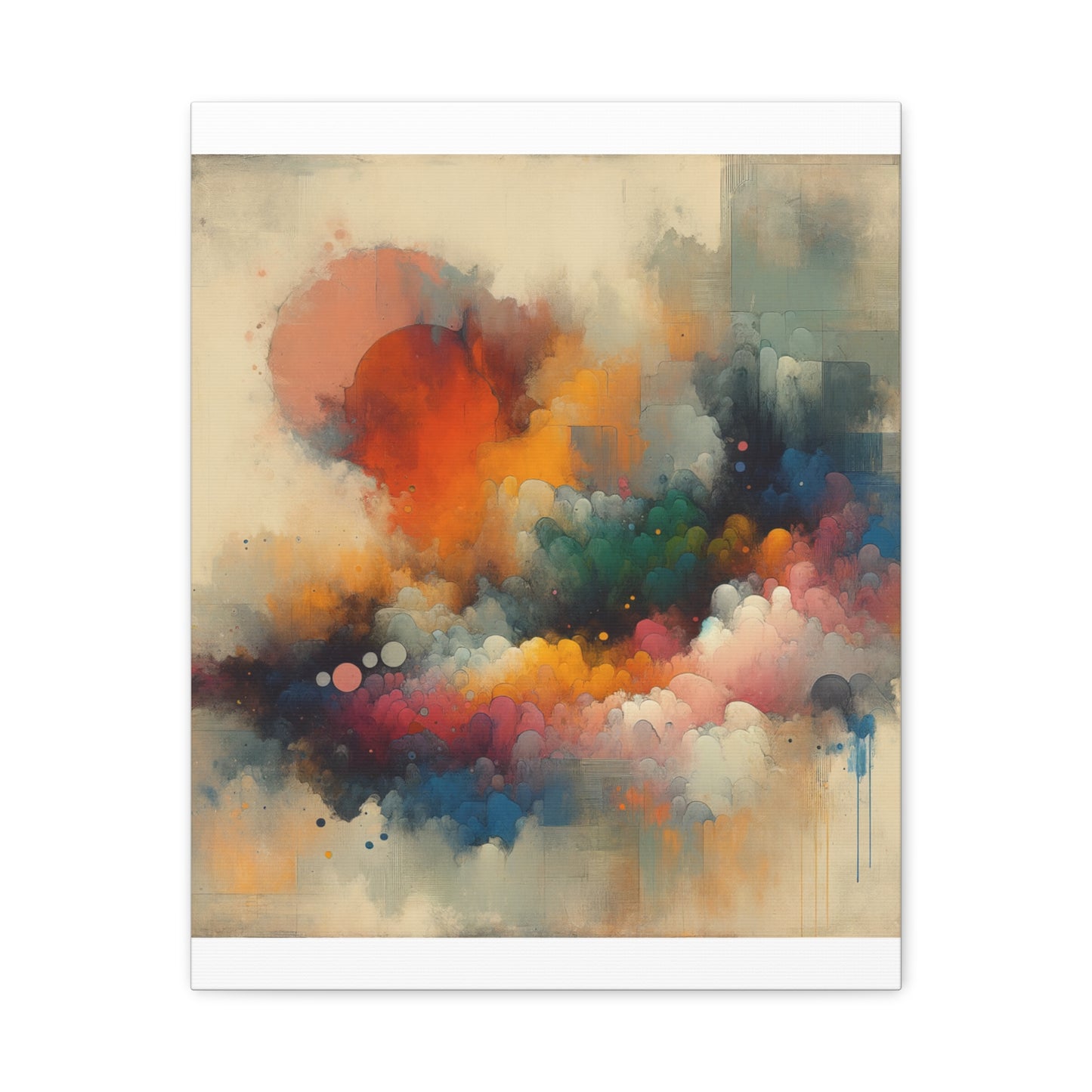 Colorful Abstract Clouds - Matte Canvas, Stretched, 1.25"