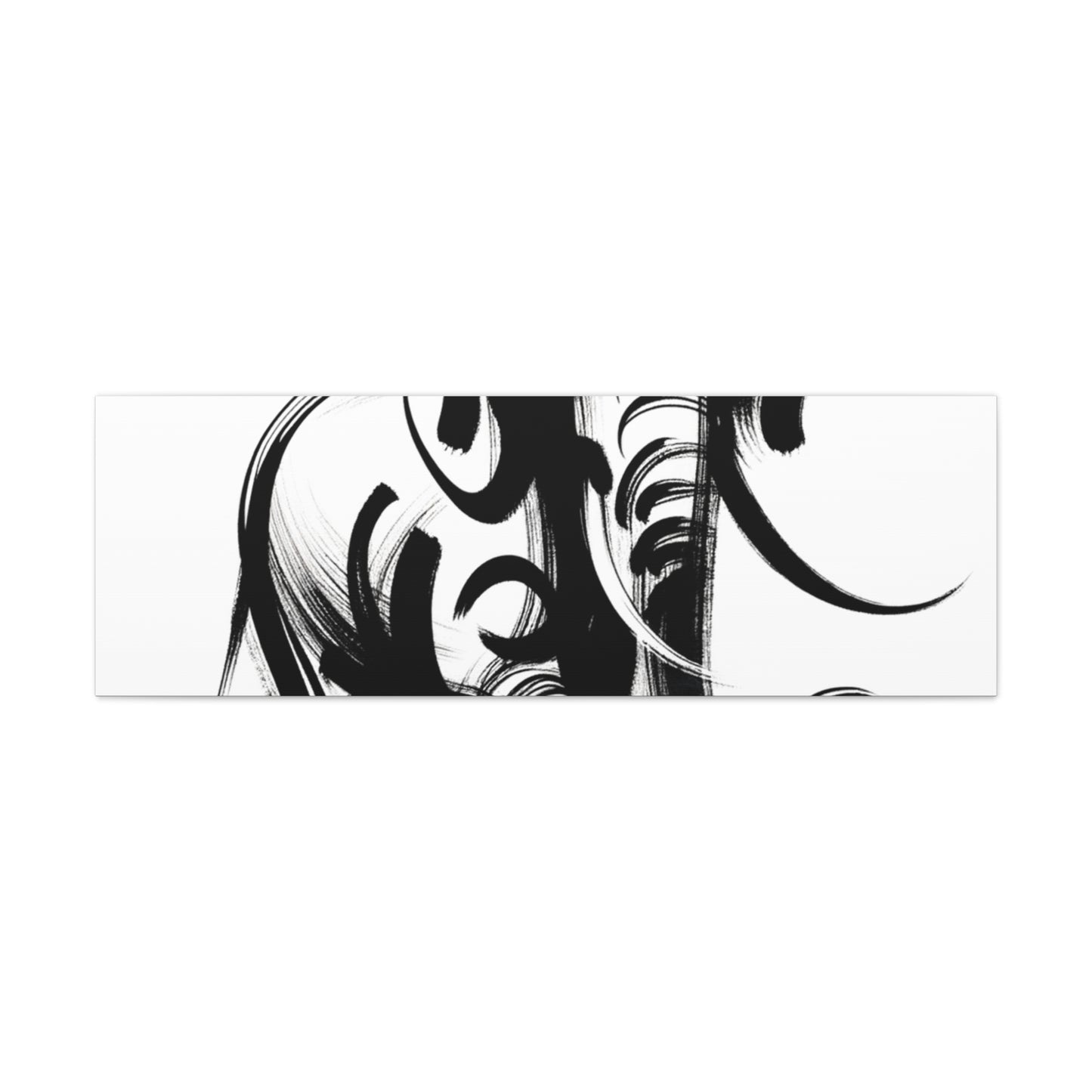 Elephant Ink Art - Matte Canvas, Stretched, 1.25"