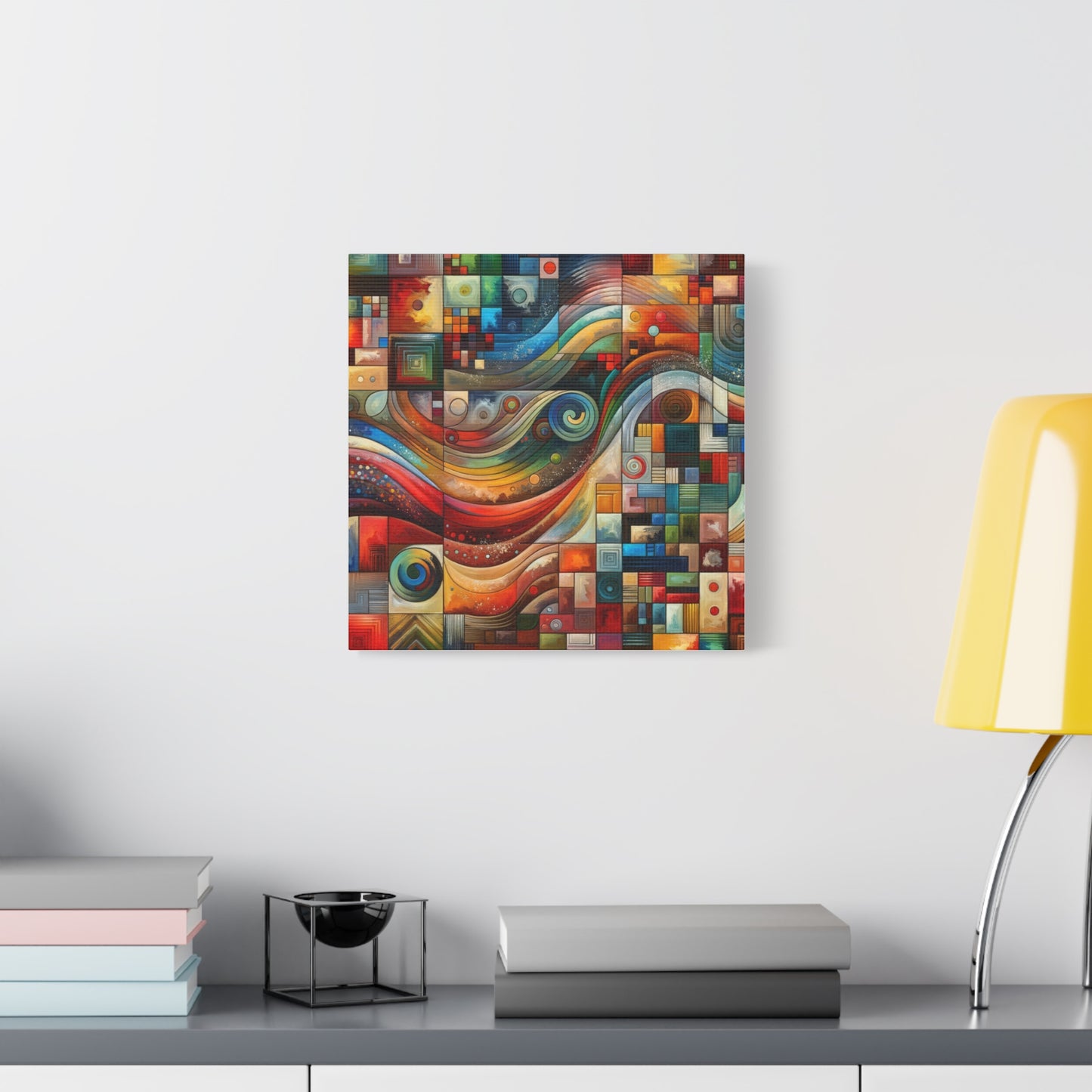 Abstract Geometric Wave - Matte Canvas, Stretched, 1.25"