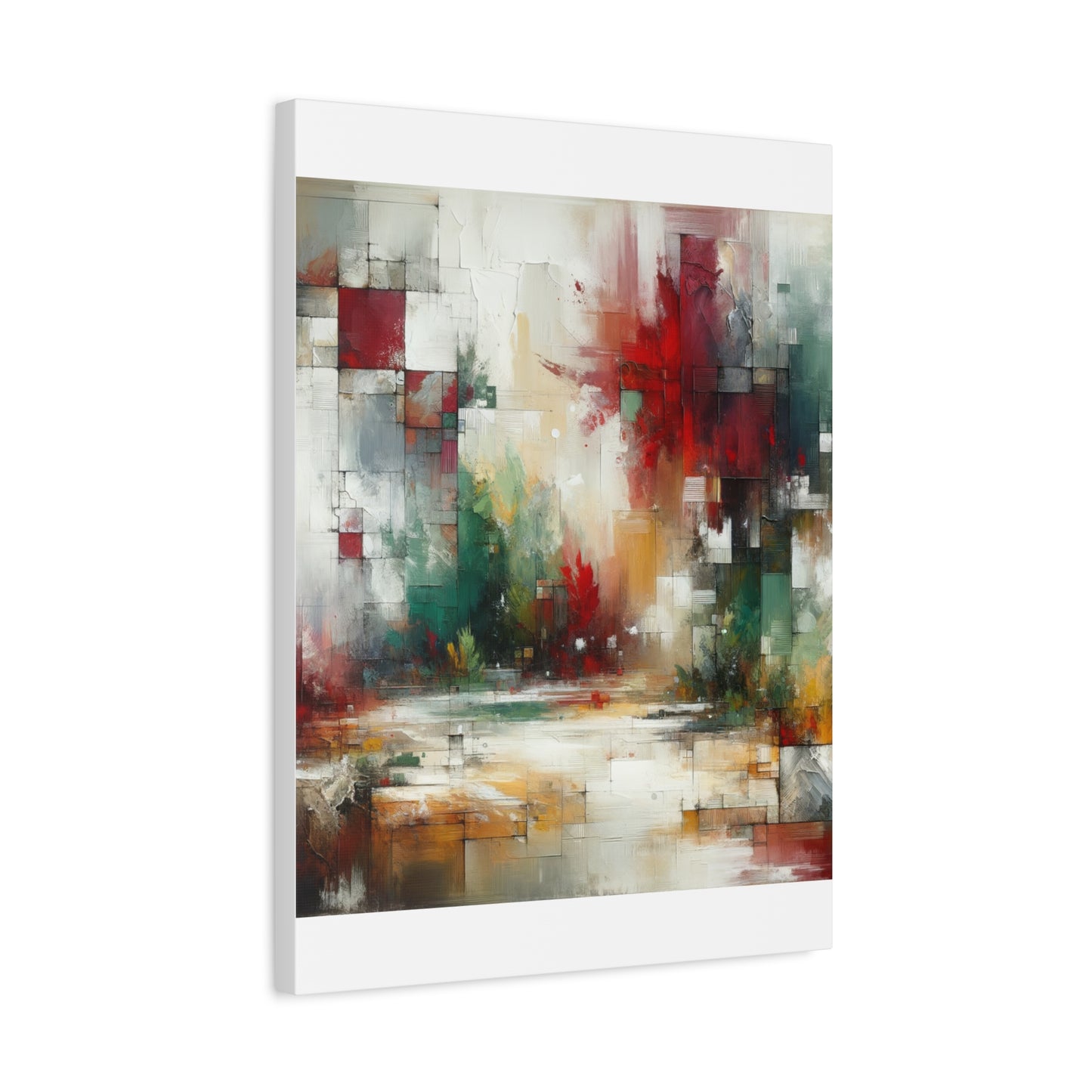 Abstract Geometric Landscape - Matte Canvas, Stretched, 1.25"