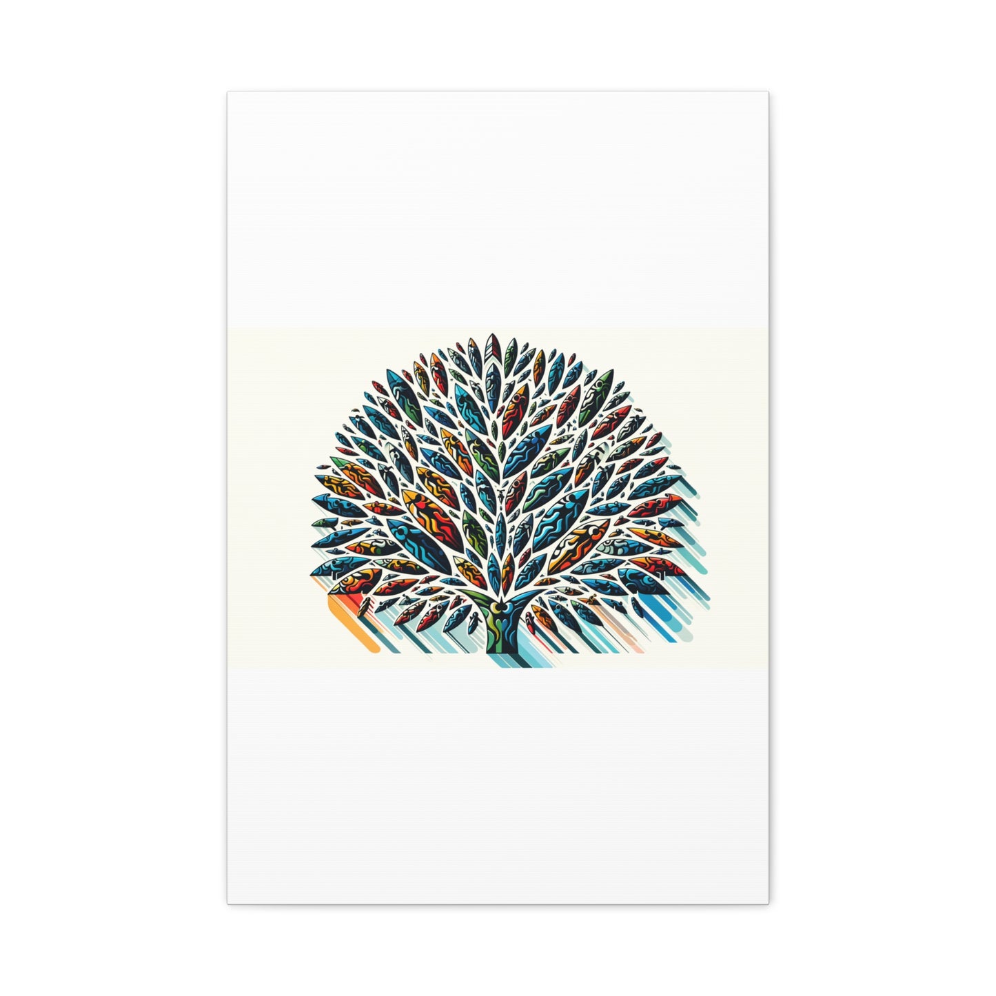 Colorful Leaf Tree - Matte Canvas, Stretched, 1.25"