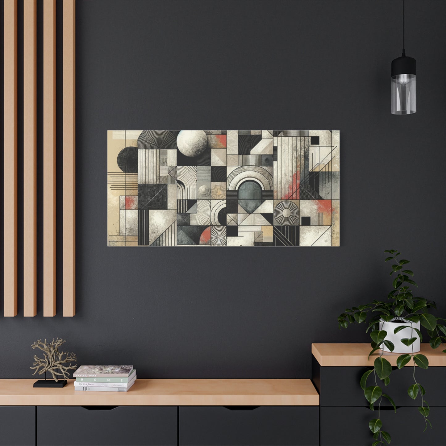 Abstract Geometry Matte Canvas, Stretched, 1.25"