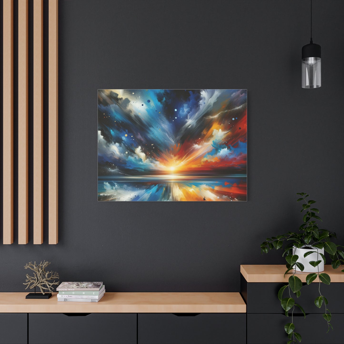 Vibrant Cosmic Sunrise - Matte Canvas, Stretched, 1.25"