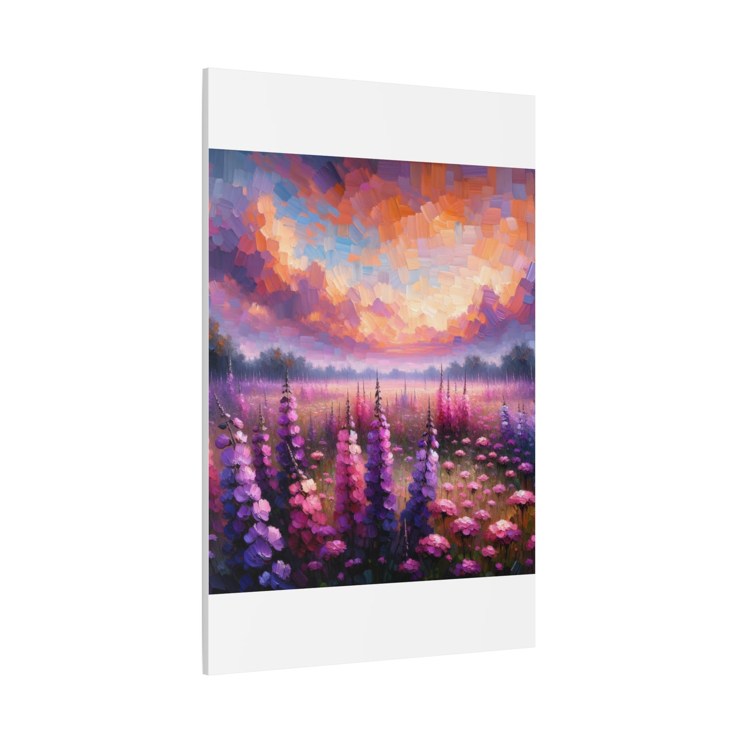 Floral Sunset Matte Canvas, Stretched, 1.25"