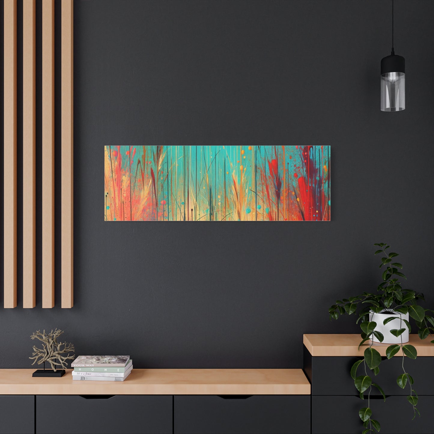 Vibrant Abstract Landscape - Matte Canvas, Stretched, 1.25"