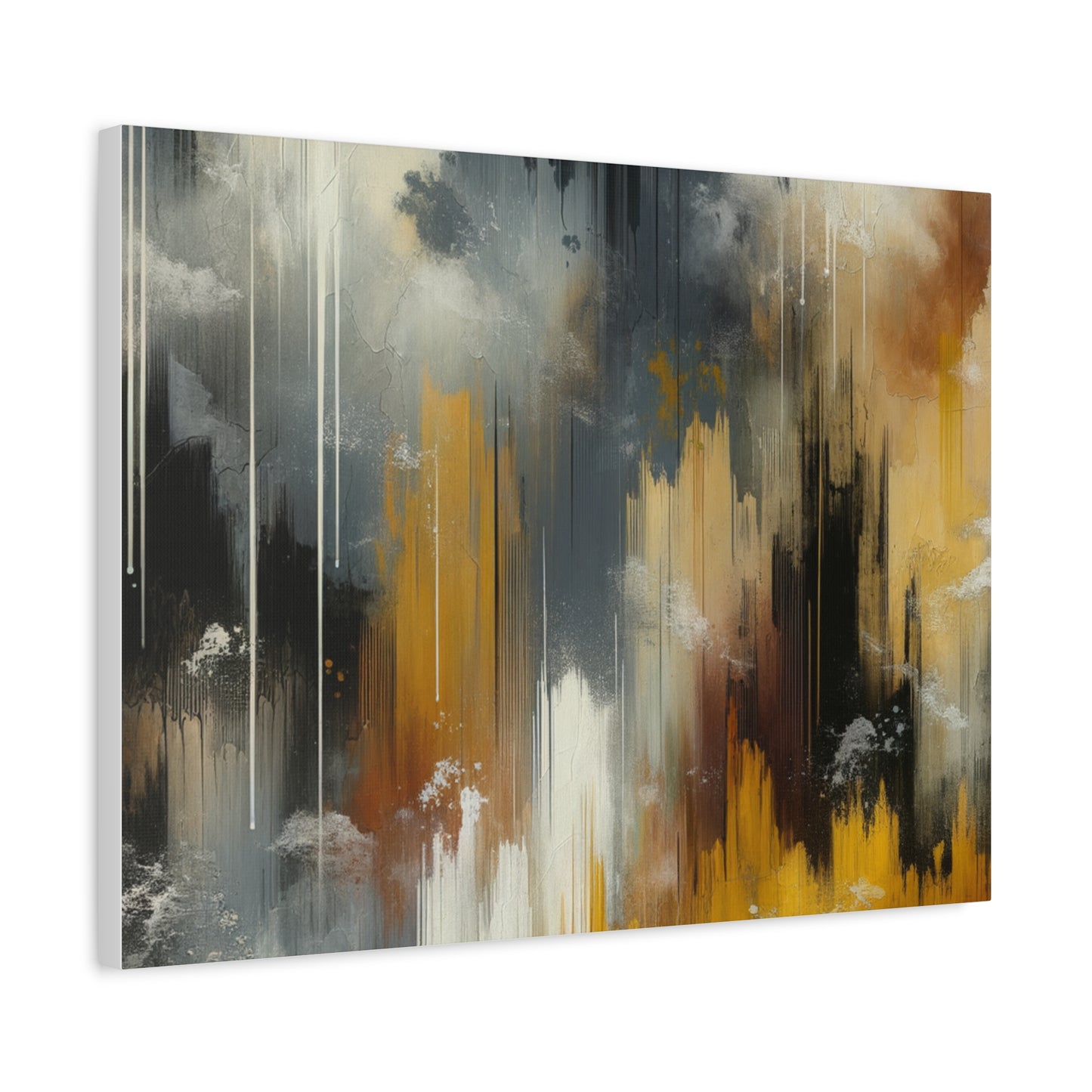 Abstract Drizzle - Matte Canvas, Stretched, 1.25"