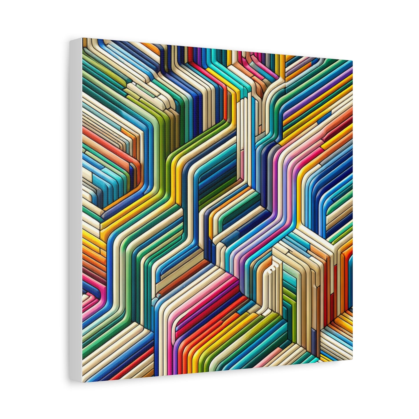 Colorful Geometric Pattern - Matte Canvas, Stretched, 1.25"