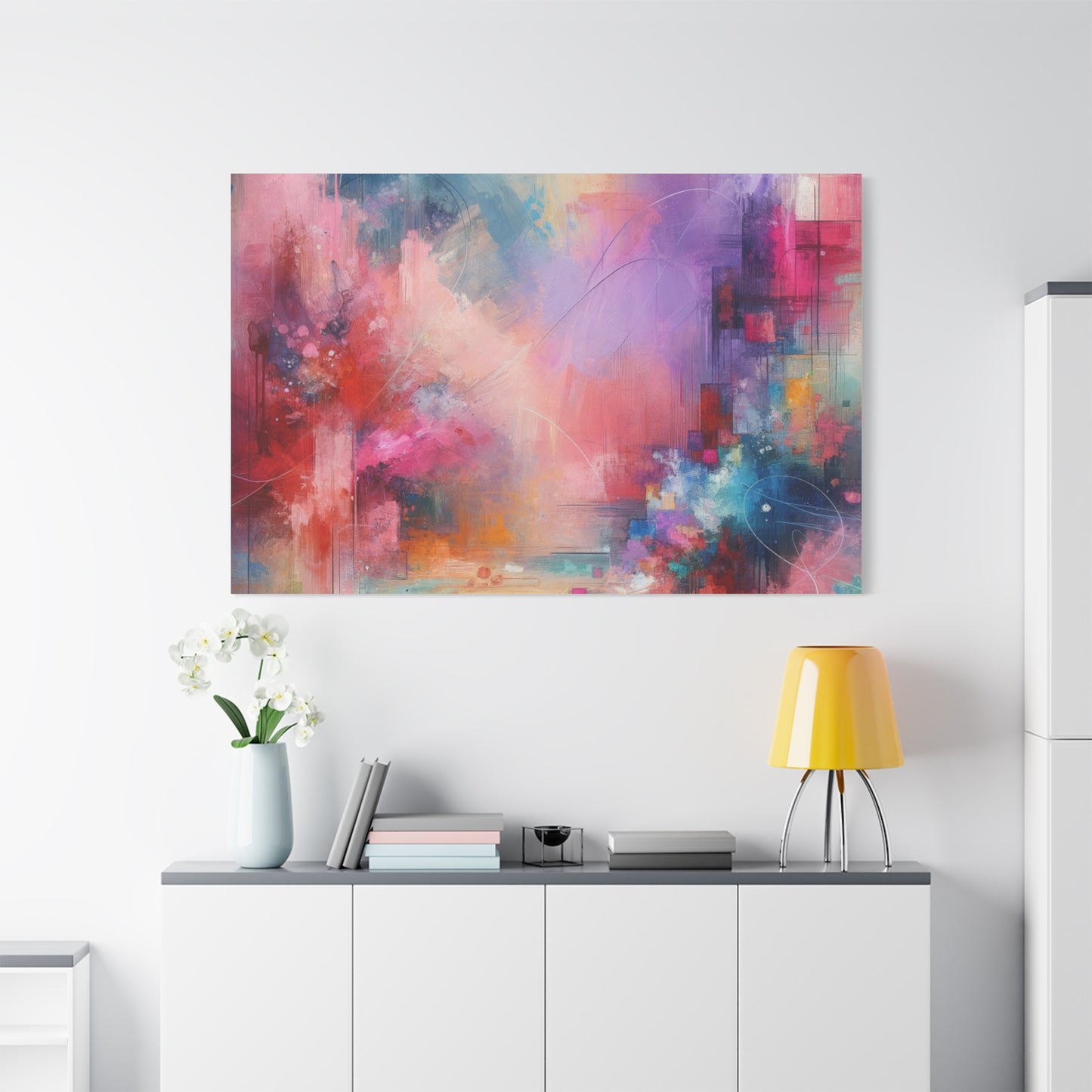 Abstract Color Symphony - Matte Canvas, Stretched, 1.25"