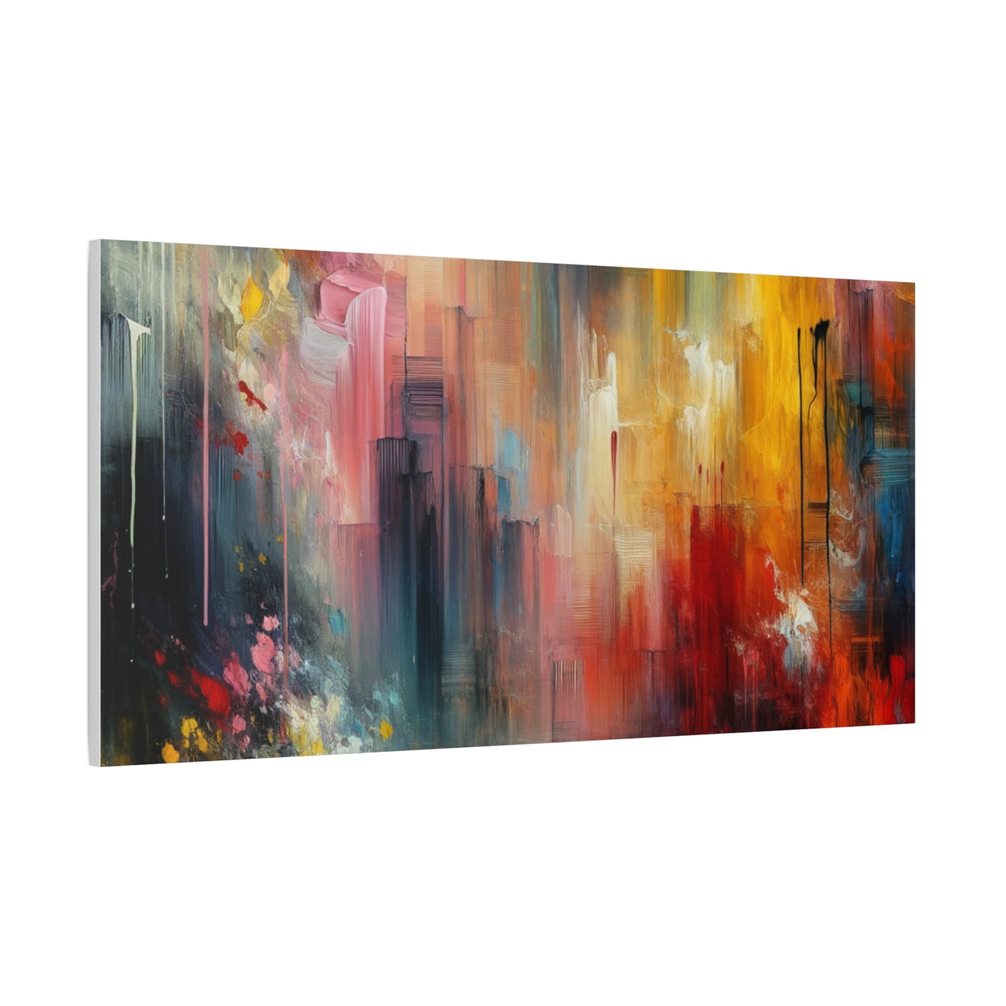 Abstract Brushstrokes - Matte Canvas, Stretched, 1.25"