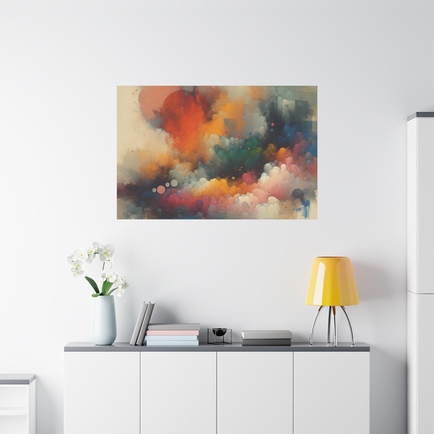 Colorful Abstract Clouds - Matte Canvas, Stretched, 1.25"