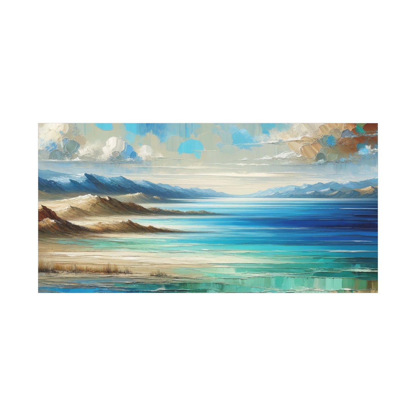 Matte Canvas, Stretched, 1.25" - Abstract Seaside Enchantment