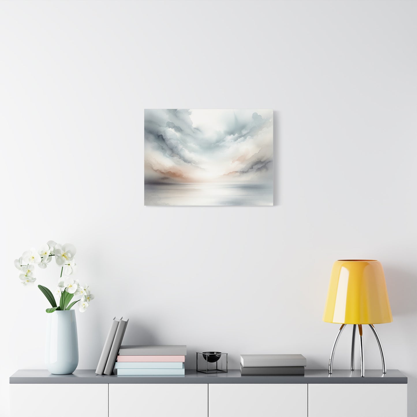 Matte Canvas, Stretched, 1.25" - Serene Watercolor Sky