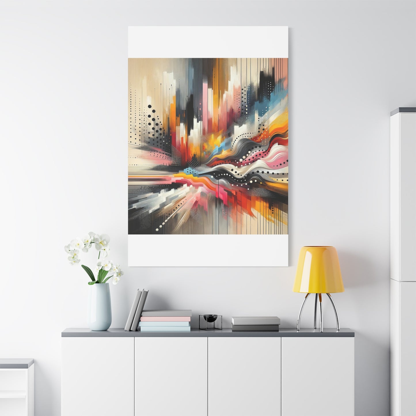 Abstract Color Symphony - Matte Canvas, Stretched, 1.25"