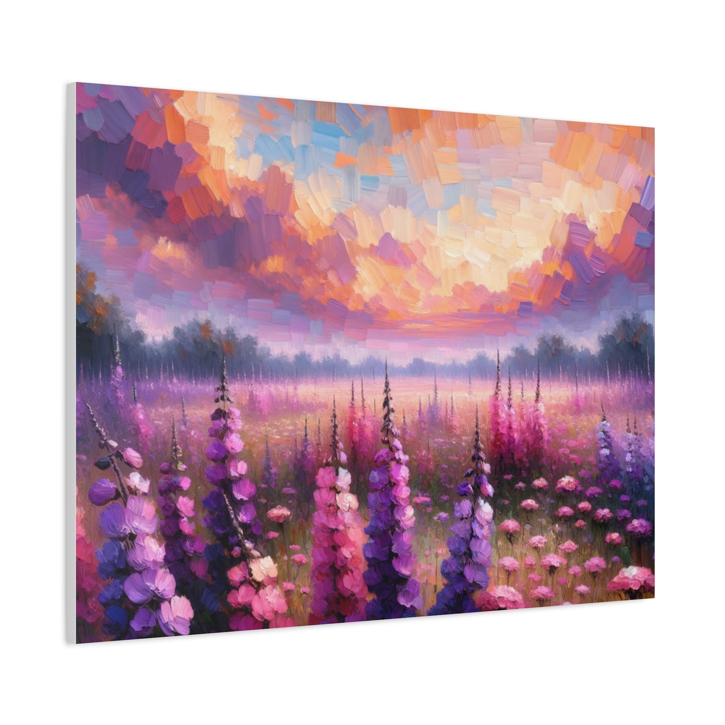 Floral Sunset Matte Canvas, Stretched, 1.25"