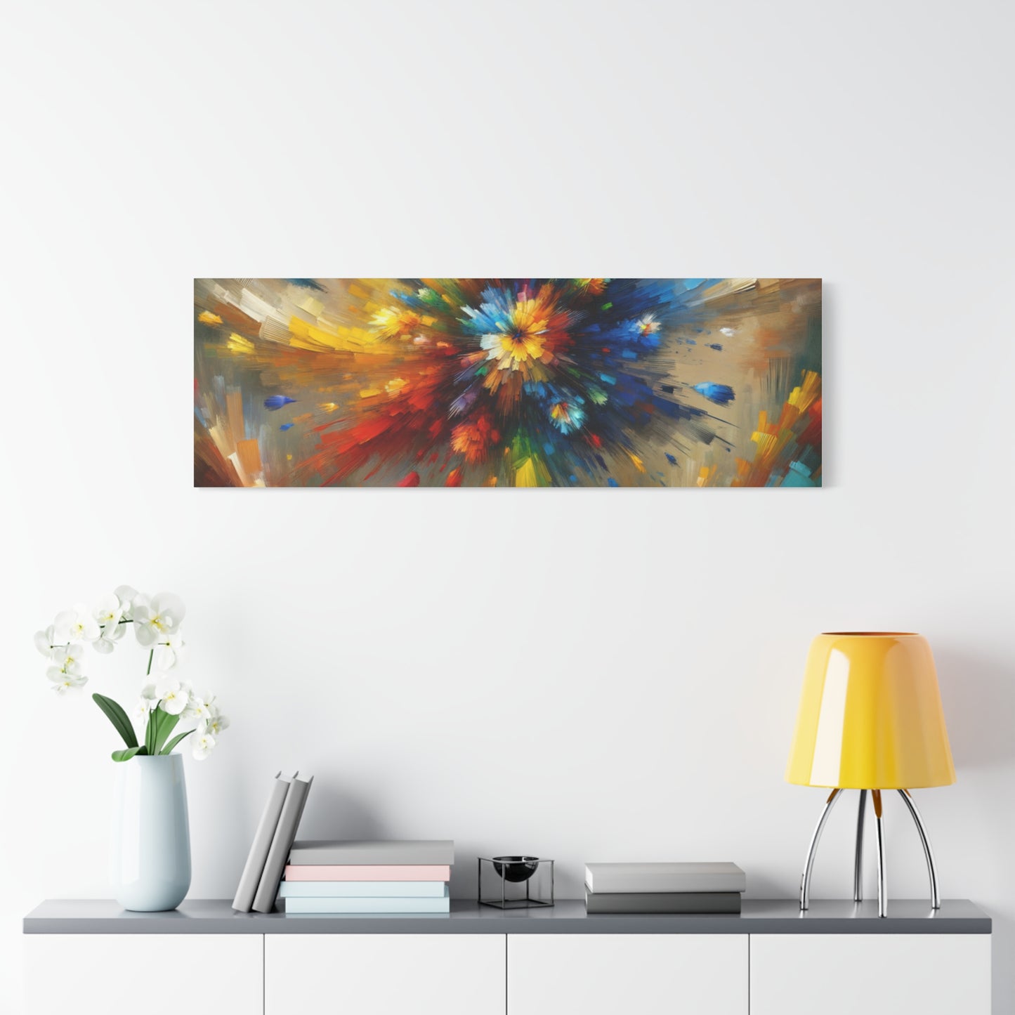 Abstract Burst of Colors - Matte Canvas, Stretched, 1.25"