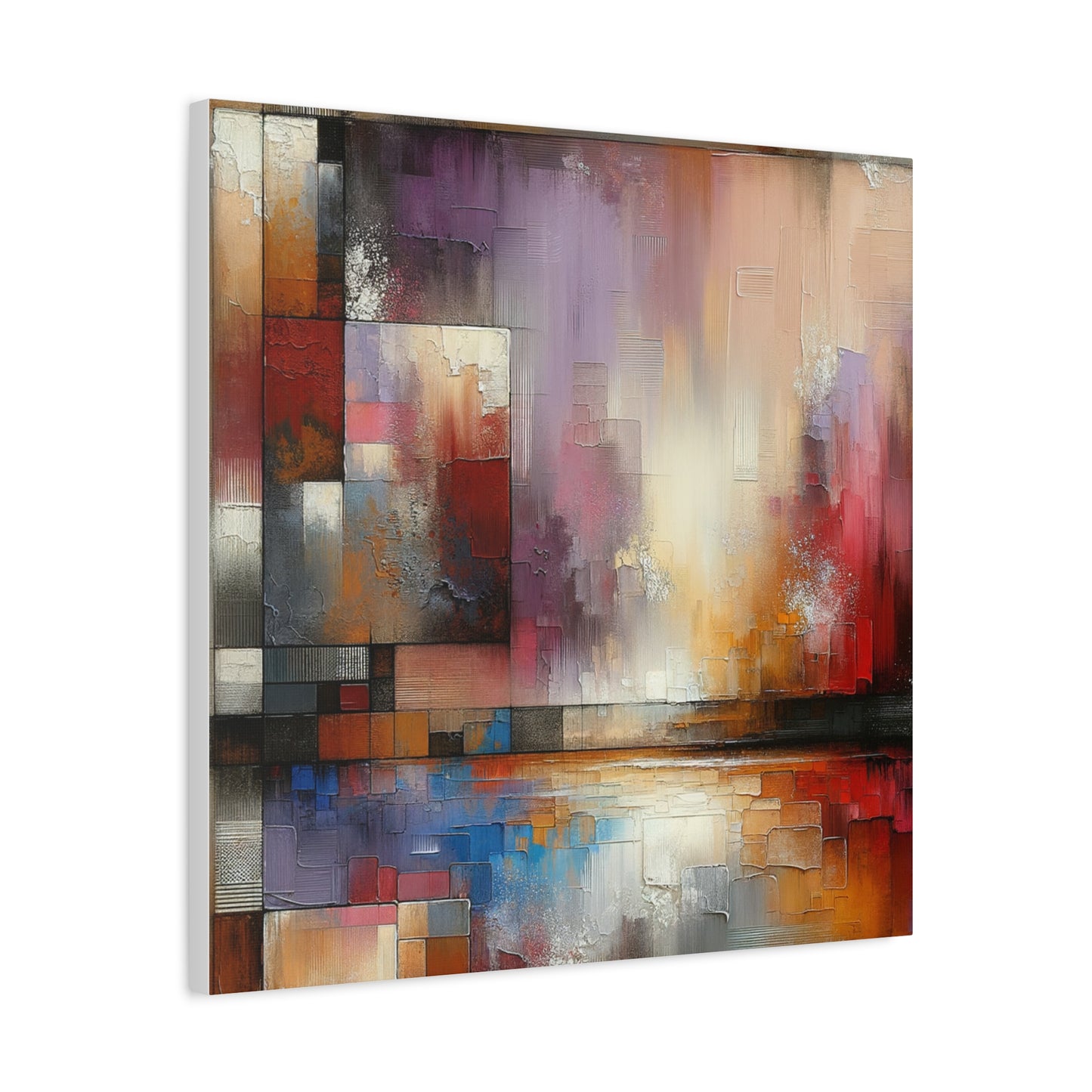 Abstract Colorful Geometric Matte Canvas, Stretched, 1.25"