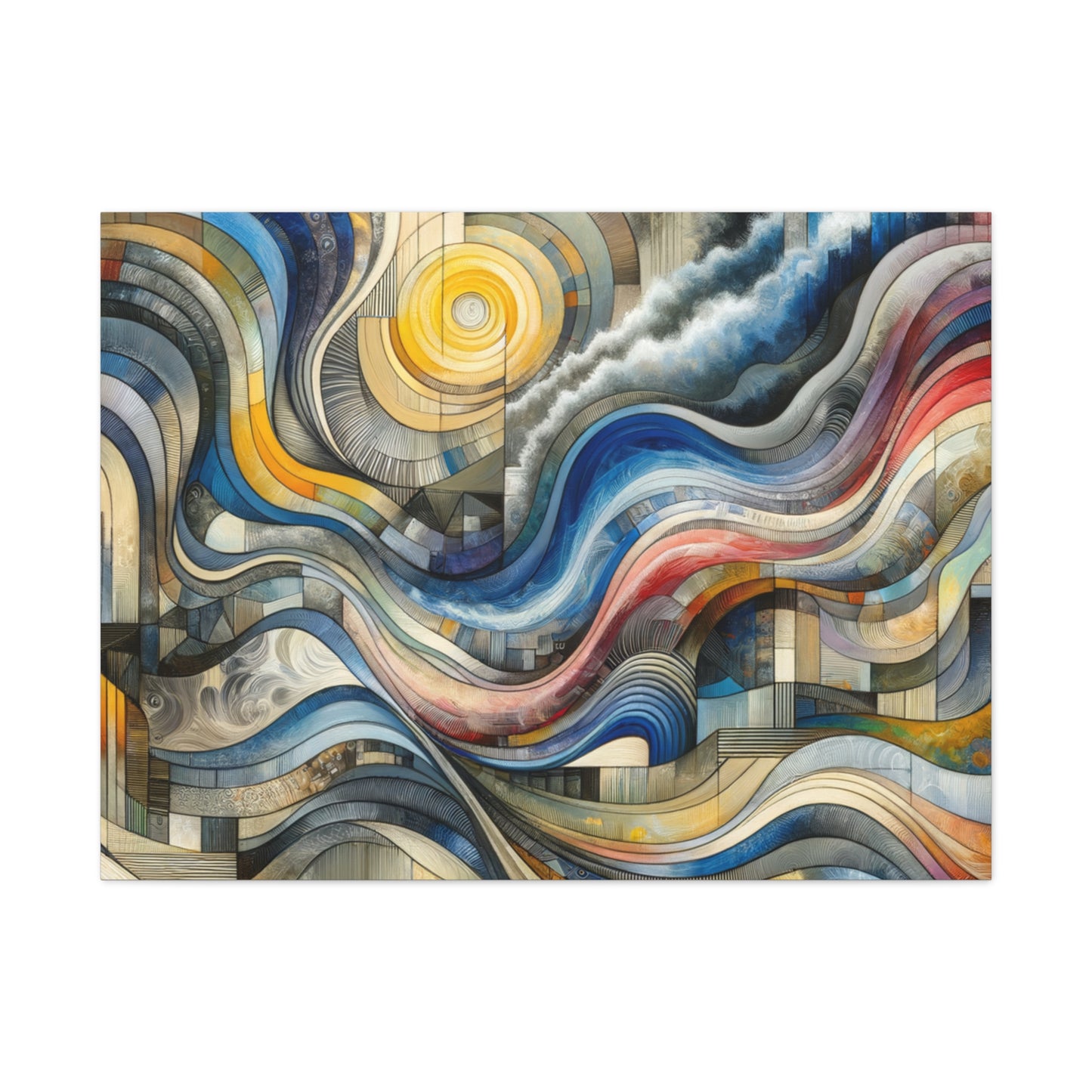 Abstract Waves - Matte Canvas, Stretched, 1.25"