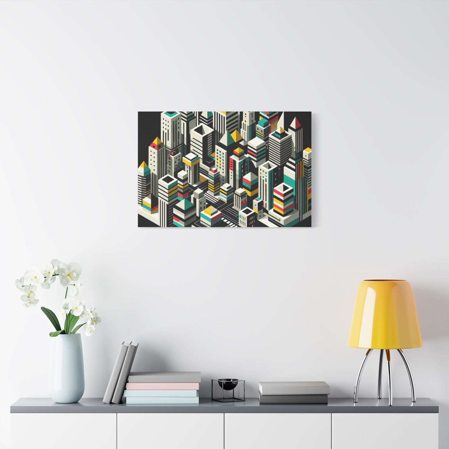 Cityscape Abstraction - Matte Canvas, Stretched, 1.25"