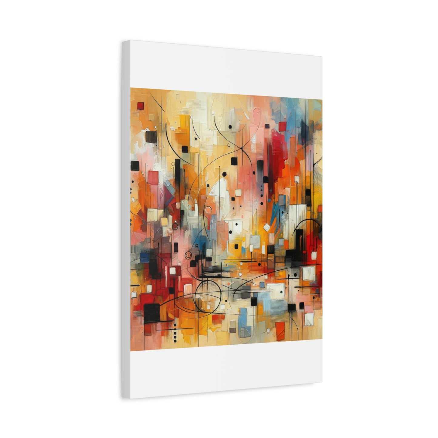 Abstract Geo Art - Matte Canvas, Stretched, 1.25"