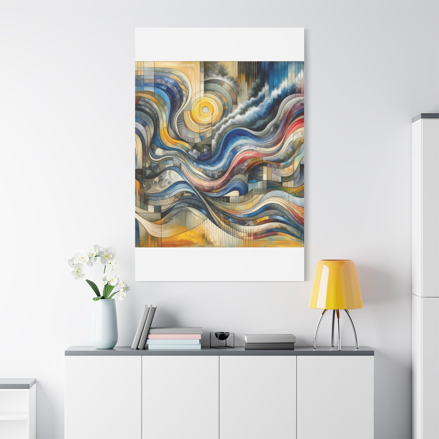 Abstract Waves - Matte Canvas, Stretched, 1.25"