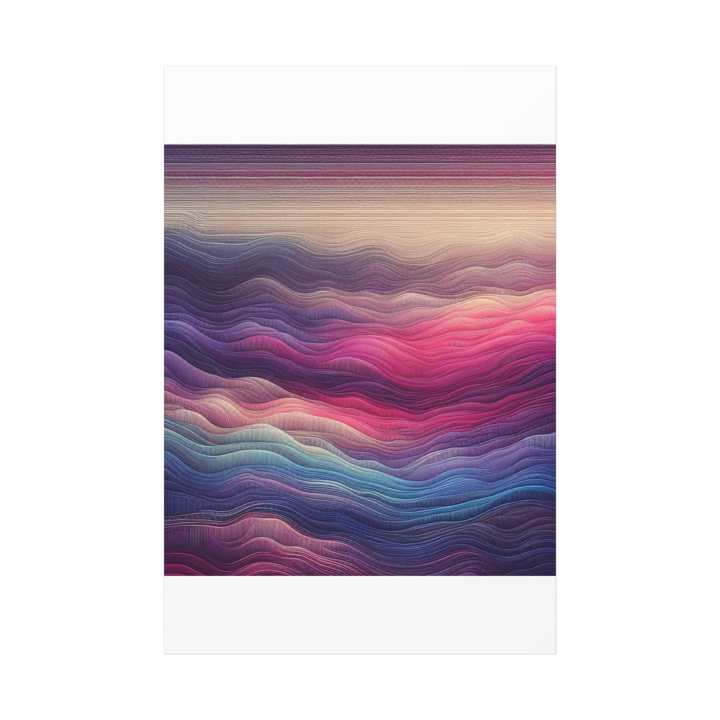 Wave Harmony - Matte Canvas, Stretched, 1.25"