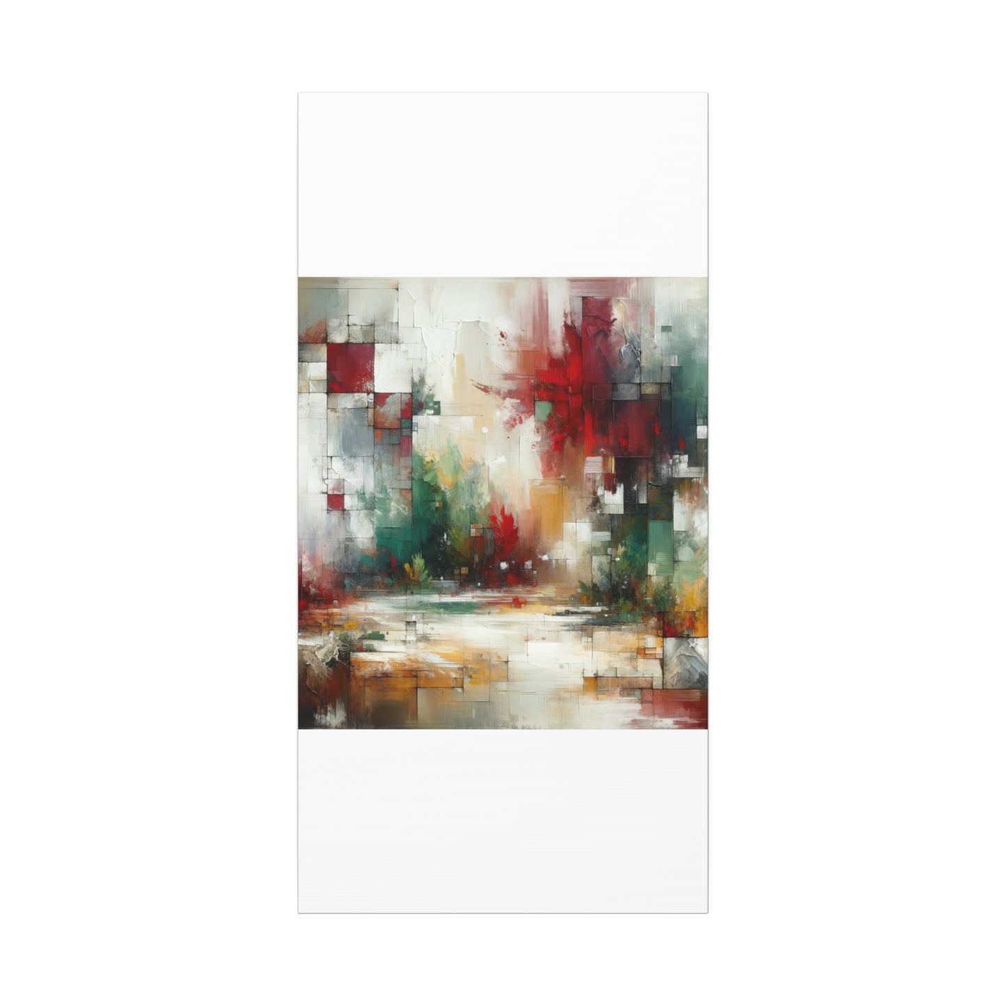 Abstract Geometric Landscape - Matte Canvas, Stretched, 1.25"