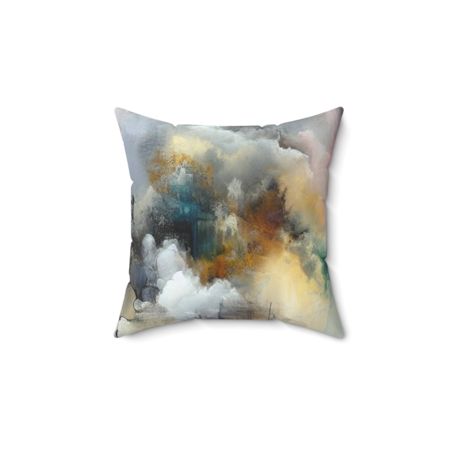 Abstract Cloudscape Spun Polyester Square Pillow