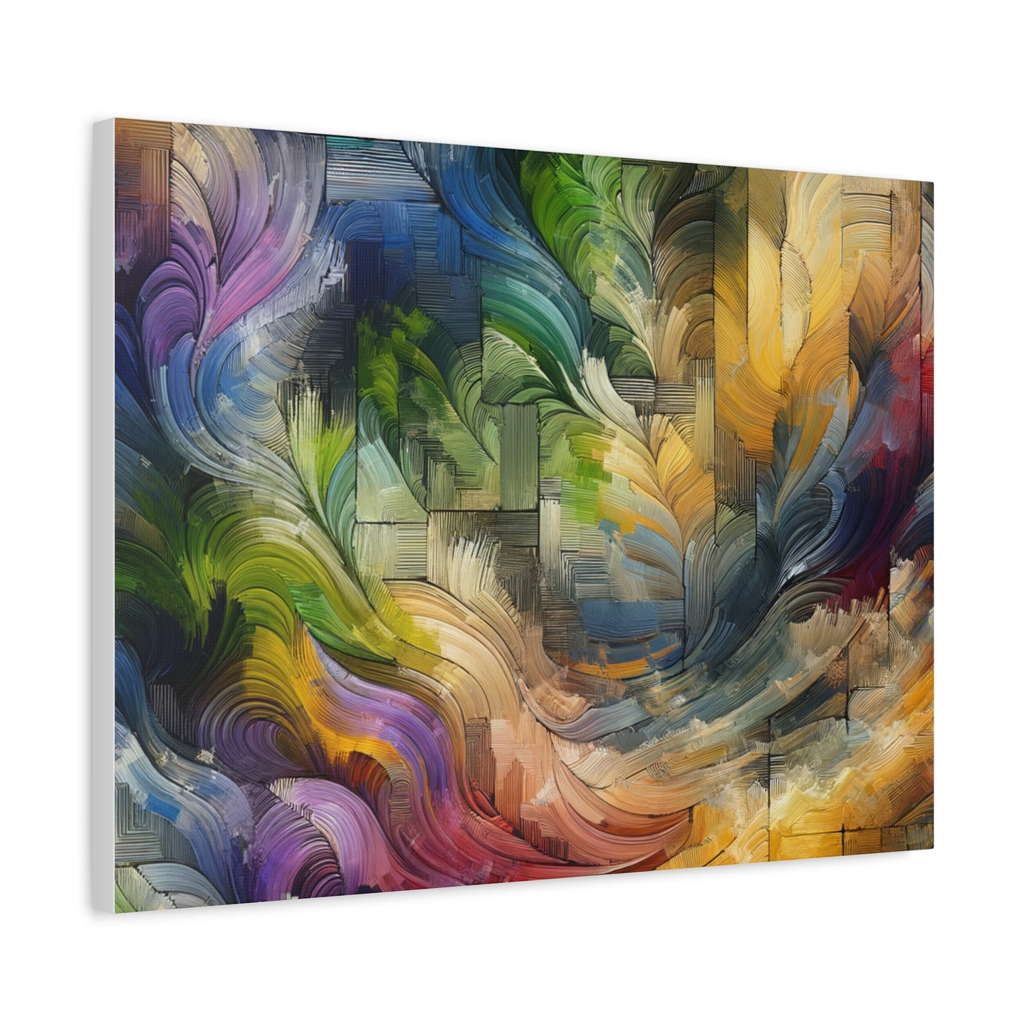 Colorful Abstract Swirls - Matte Canvas, Stretched, 1.25"