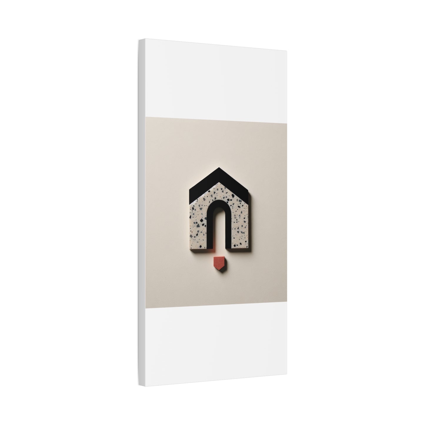 Geometric House Design - Matte Canvas, Stretched, 1.25"