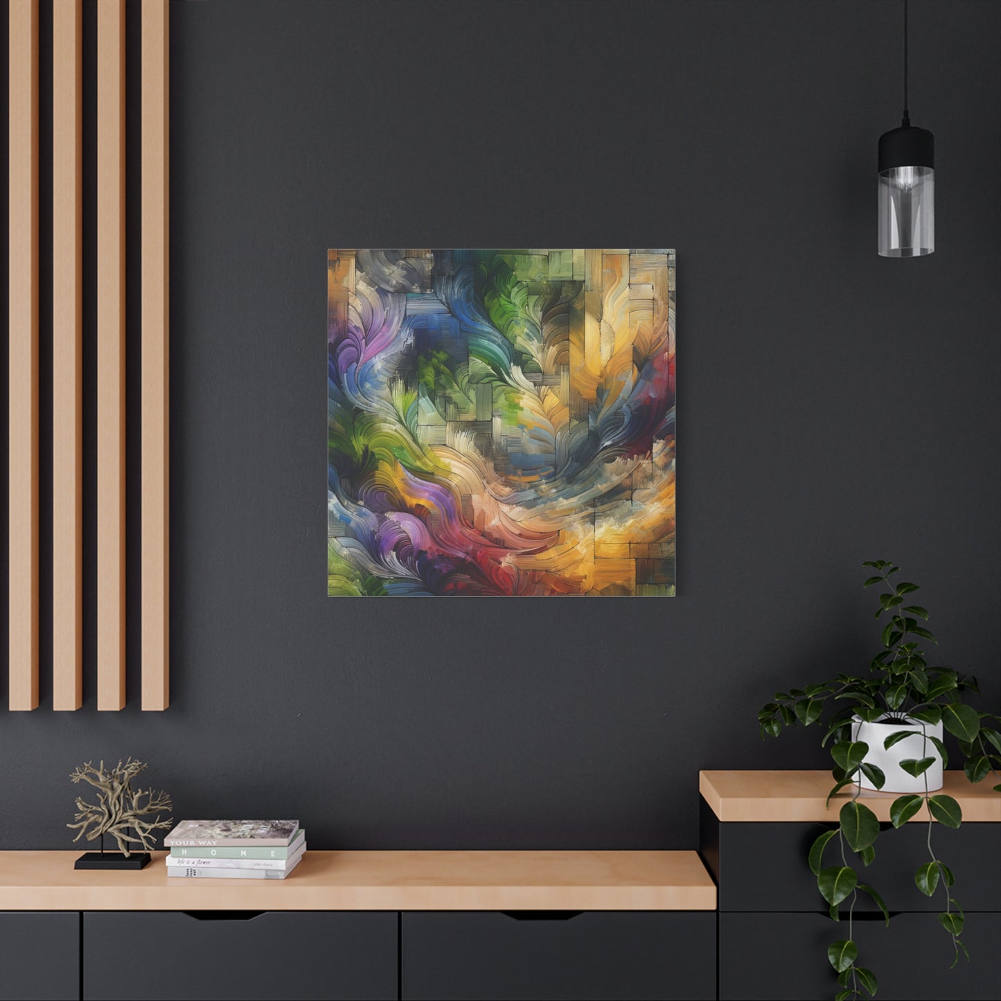 Colorful Abstract Swirls - Matte Canvas, Stretched, 1.25"