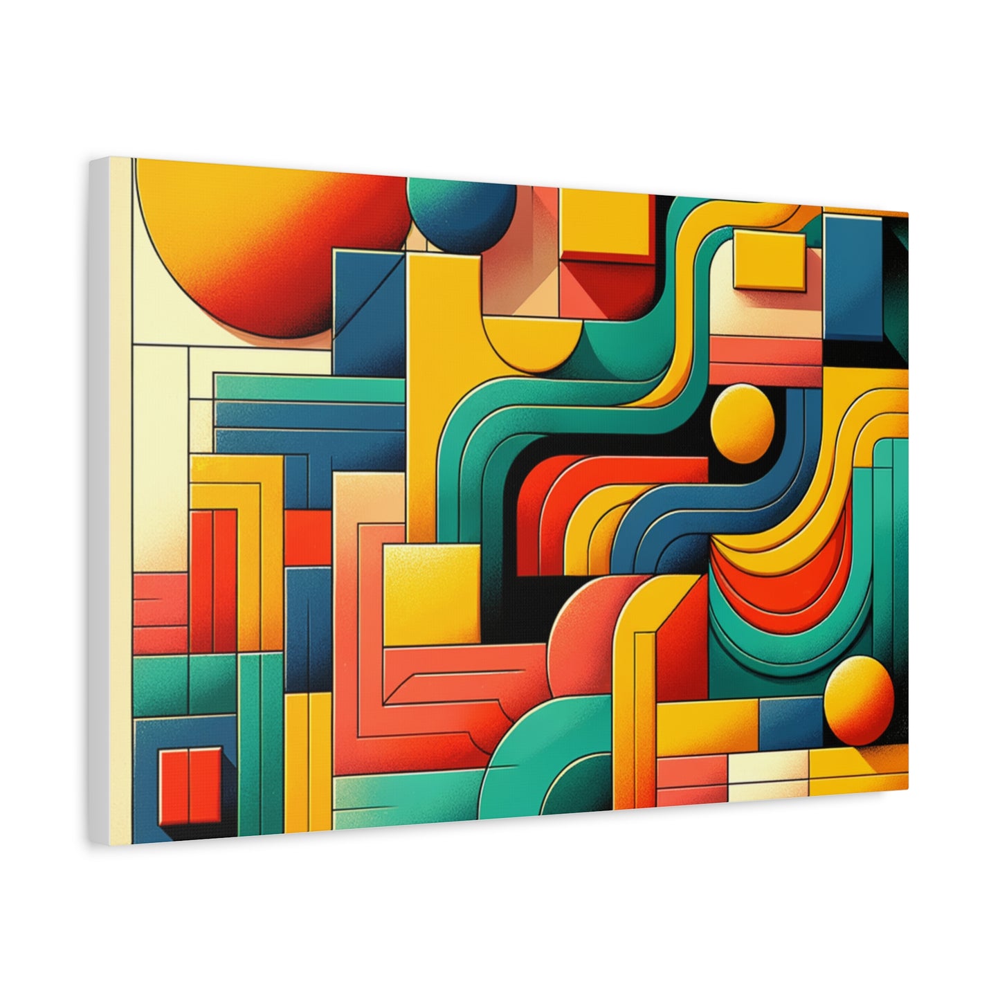 Abstract Geometric Design - Matte Canvas, Stretched, 1.25"