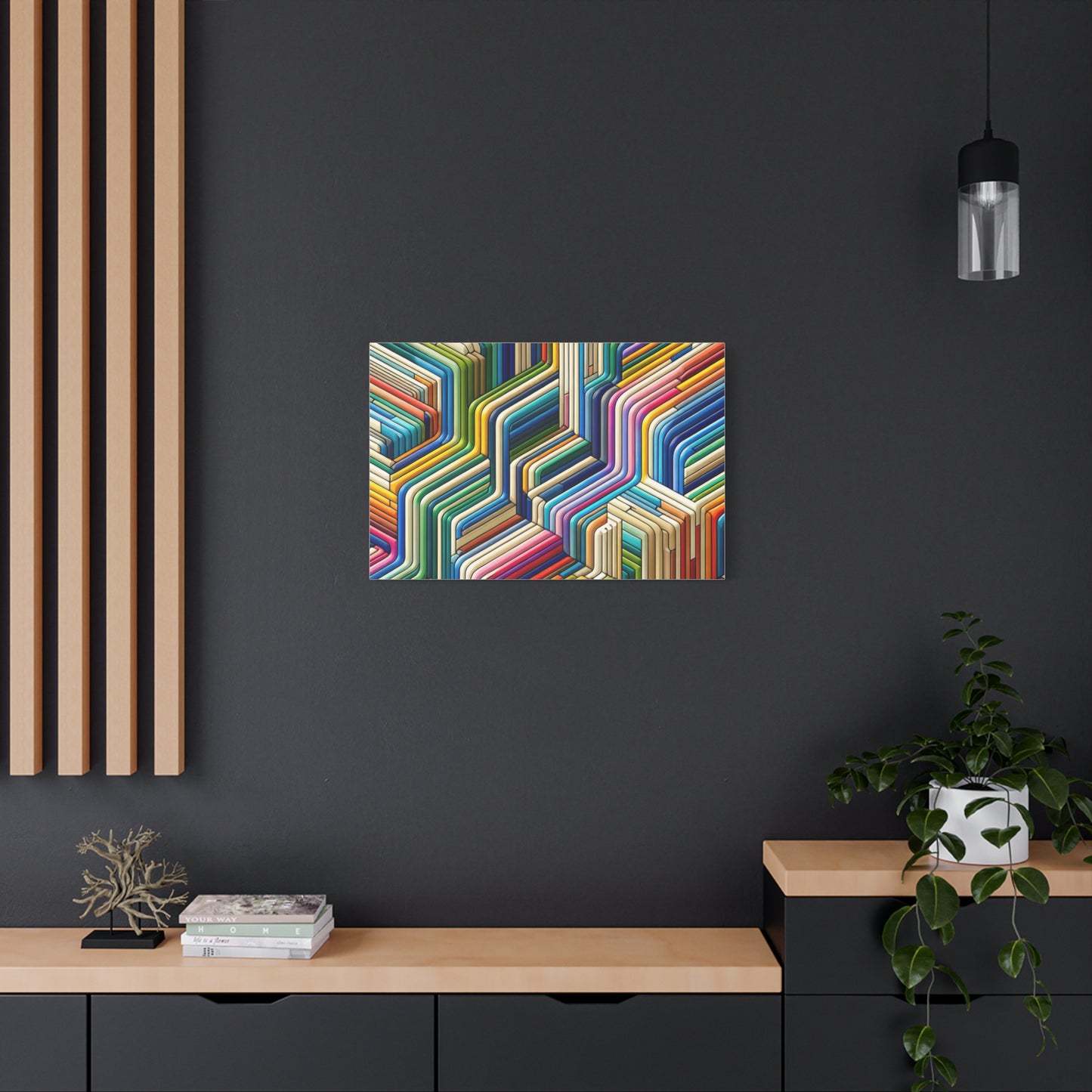 Colorful Geometric Pattern - Matte Canvas, Stretched, 1.25"