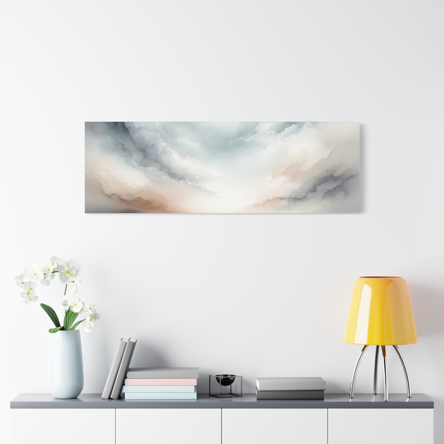 Matte Canvas, Stretched, 1.25" - Serene Watercolor Sky