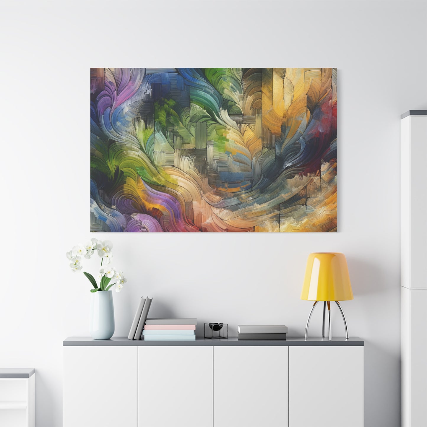 Colorful Abstract Swirls - Matte Canvas, Stretched, 1.25"