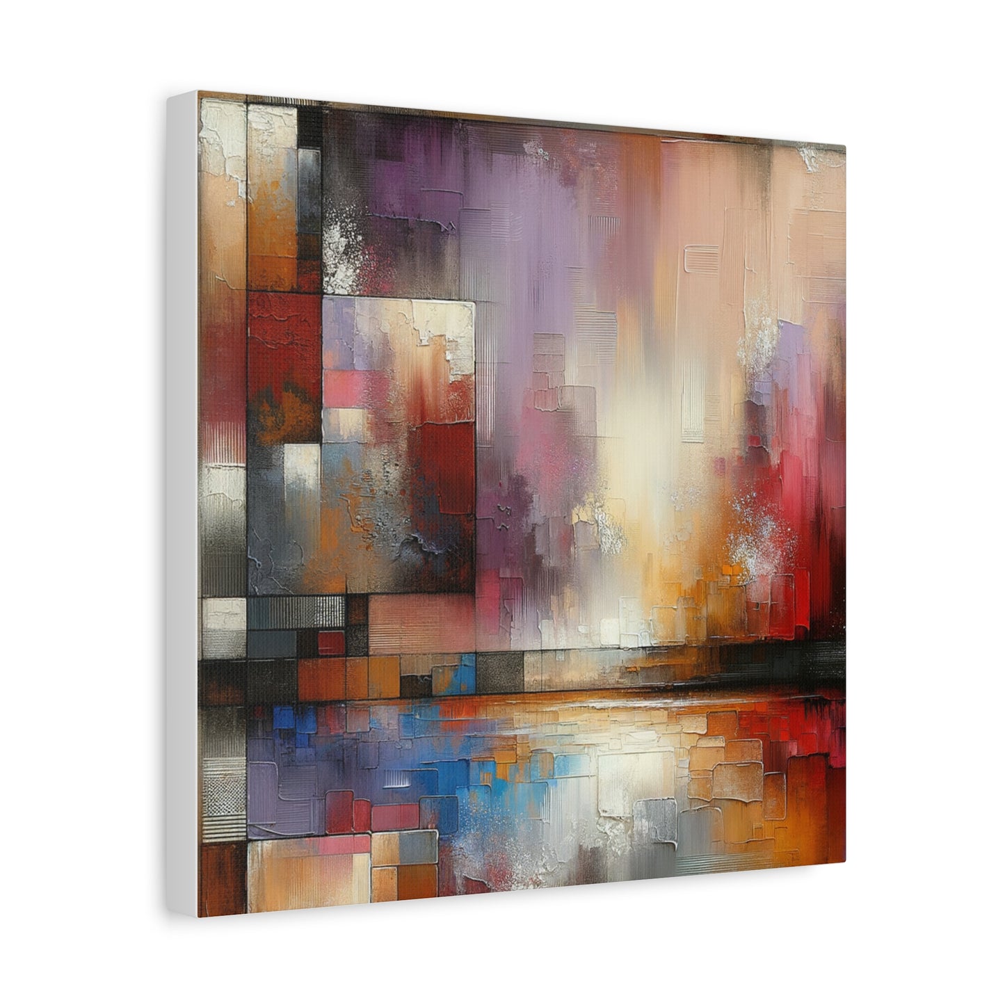 Abstract Colorful Geometric Matte Canvas, Stretched, 1.25"