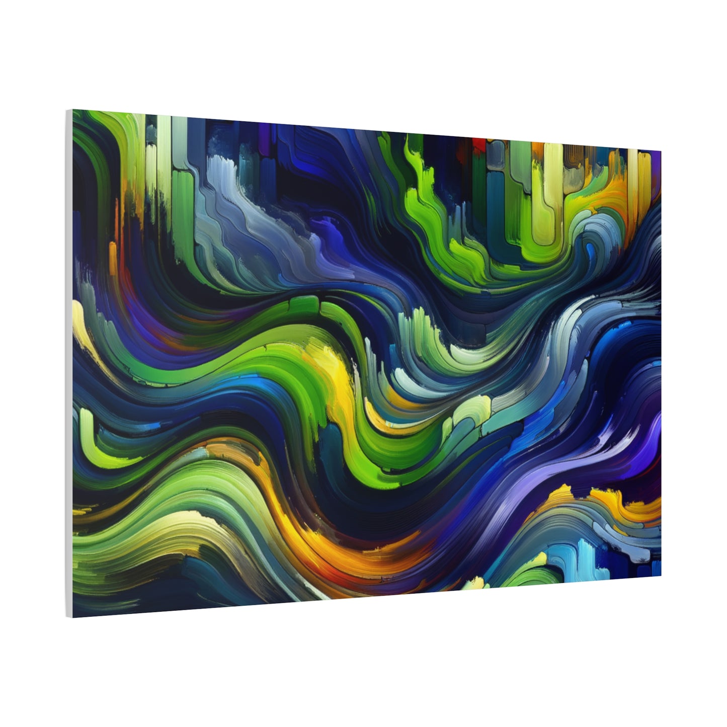 Vibrant Abstract Waves - Matte Canvas, Stretched, 1.25"