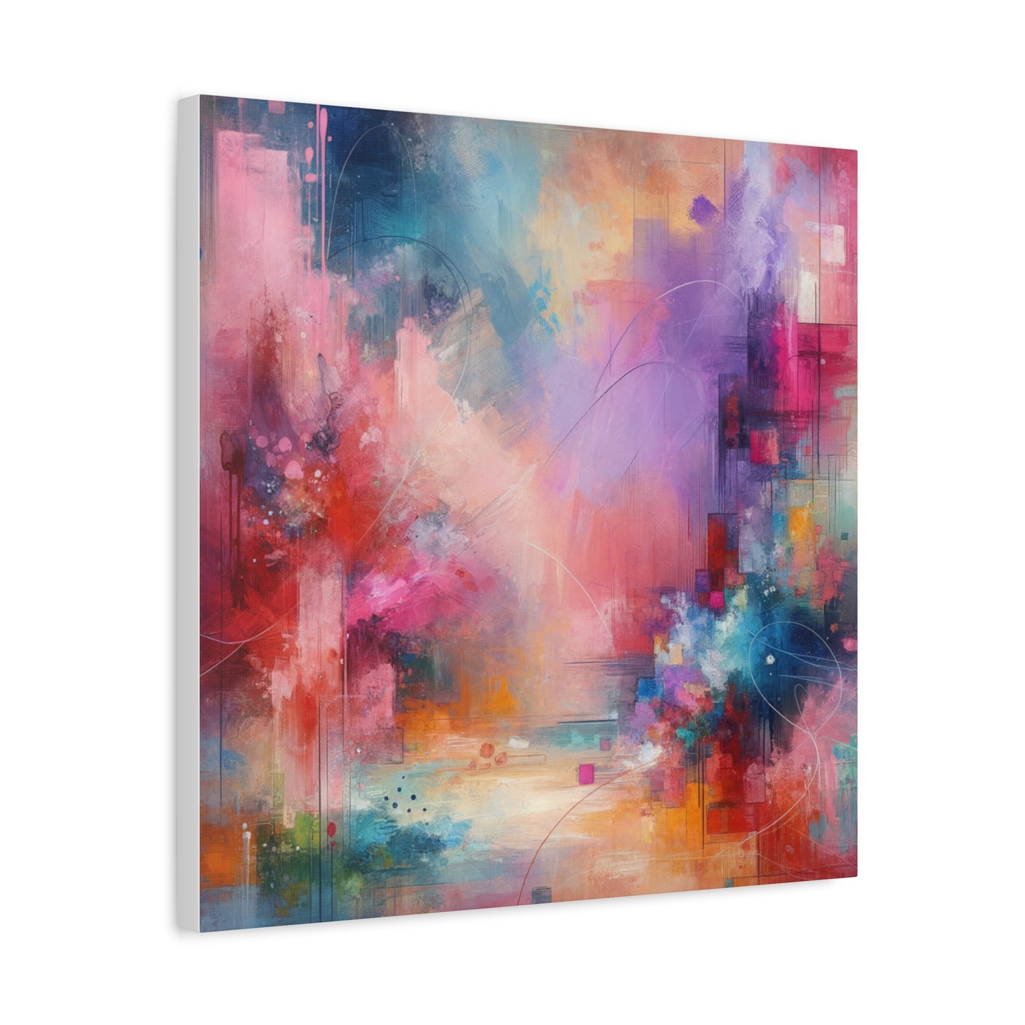 Abstract Color Symphony - Matte Canvas, Stretched, 1.25"