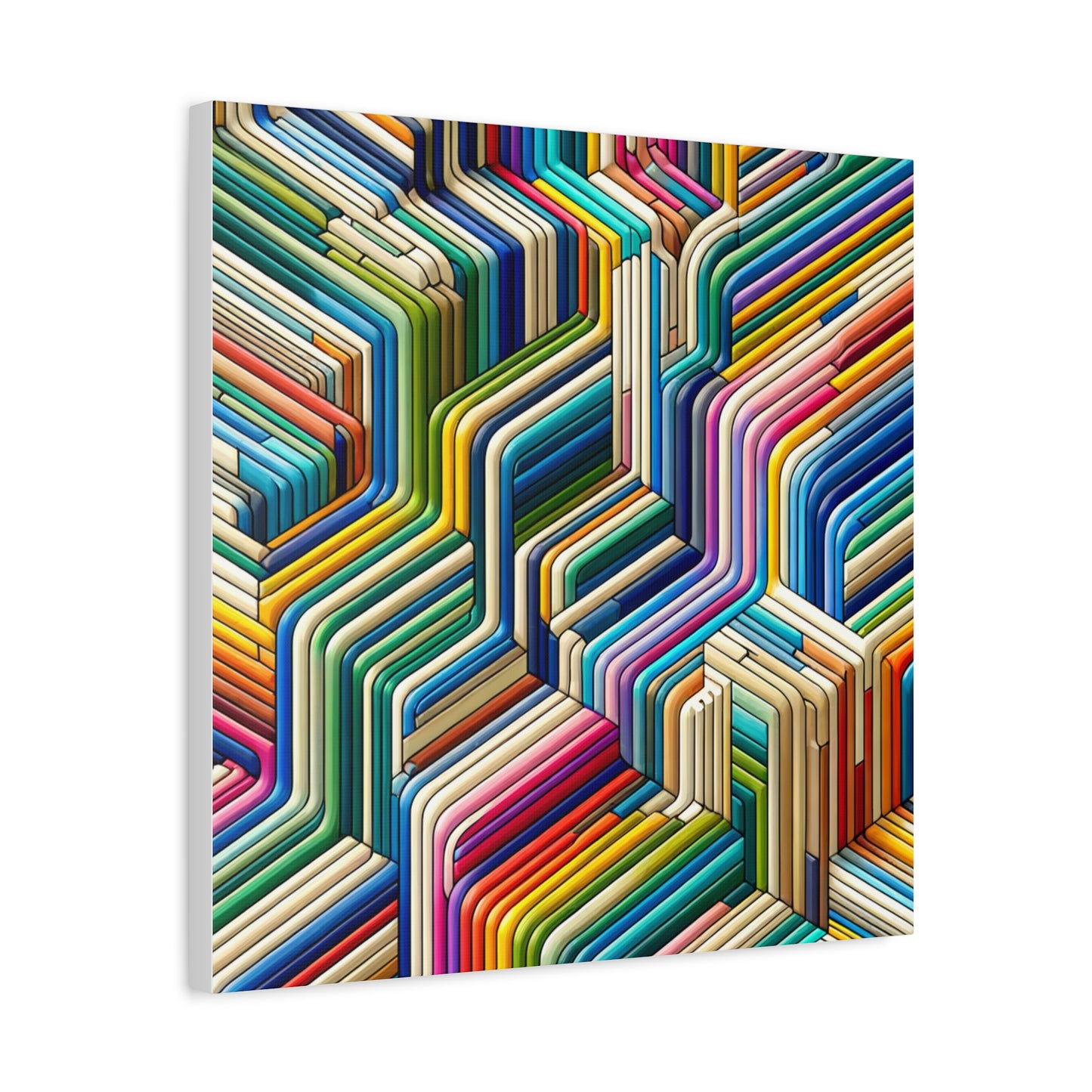 Colorful Geometric Pattern - Matte Canvas, Stretched, 1.25"