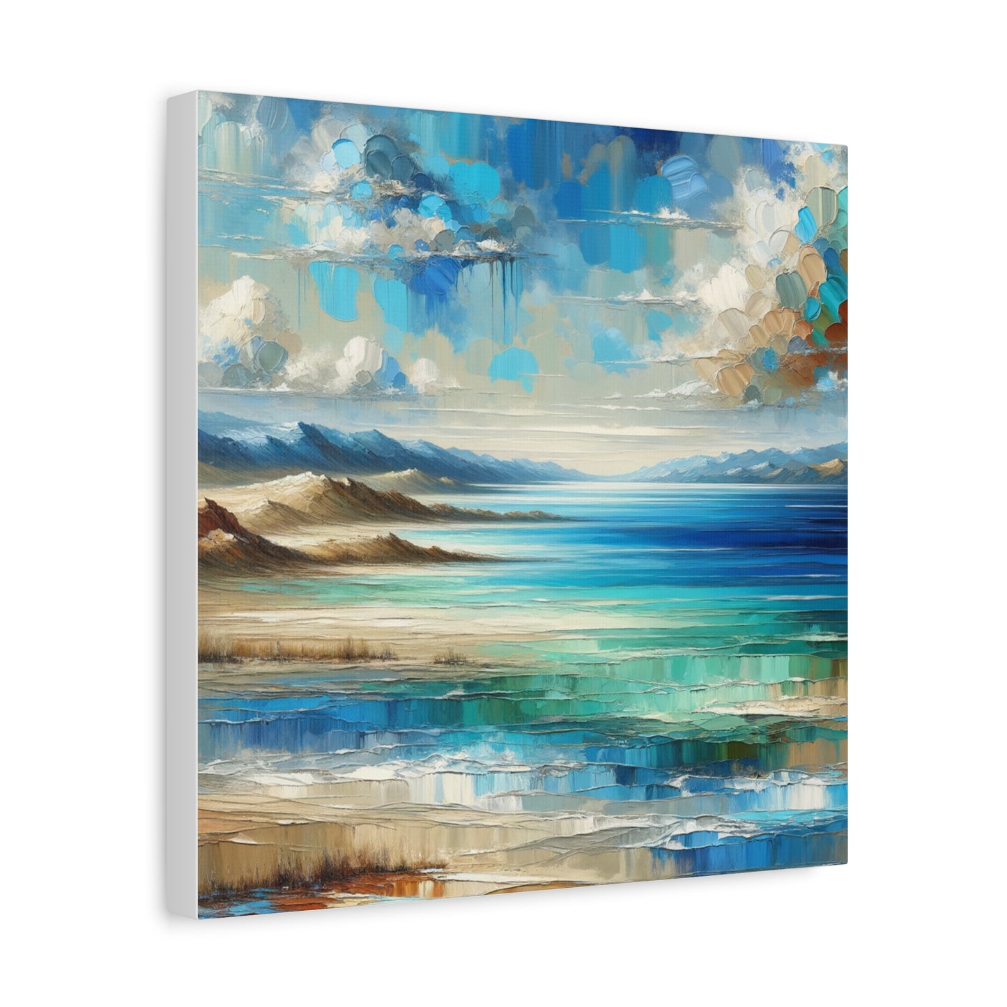 Matte Canvas, Stretched, 1.25" - Abstract Seaside Enchantment