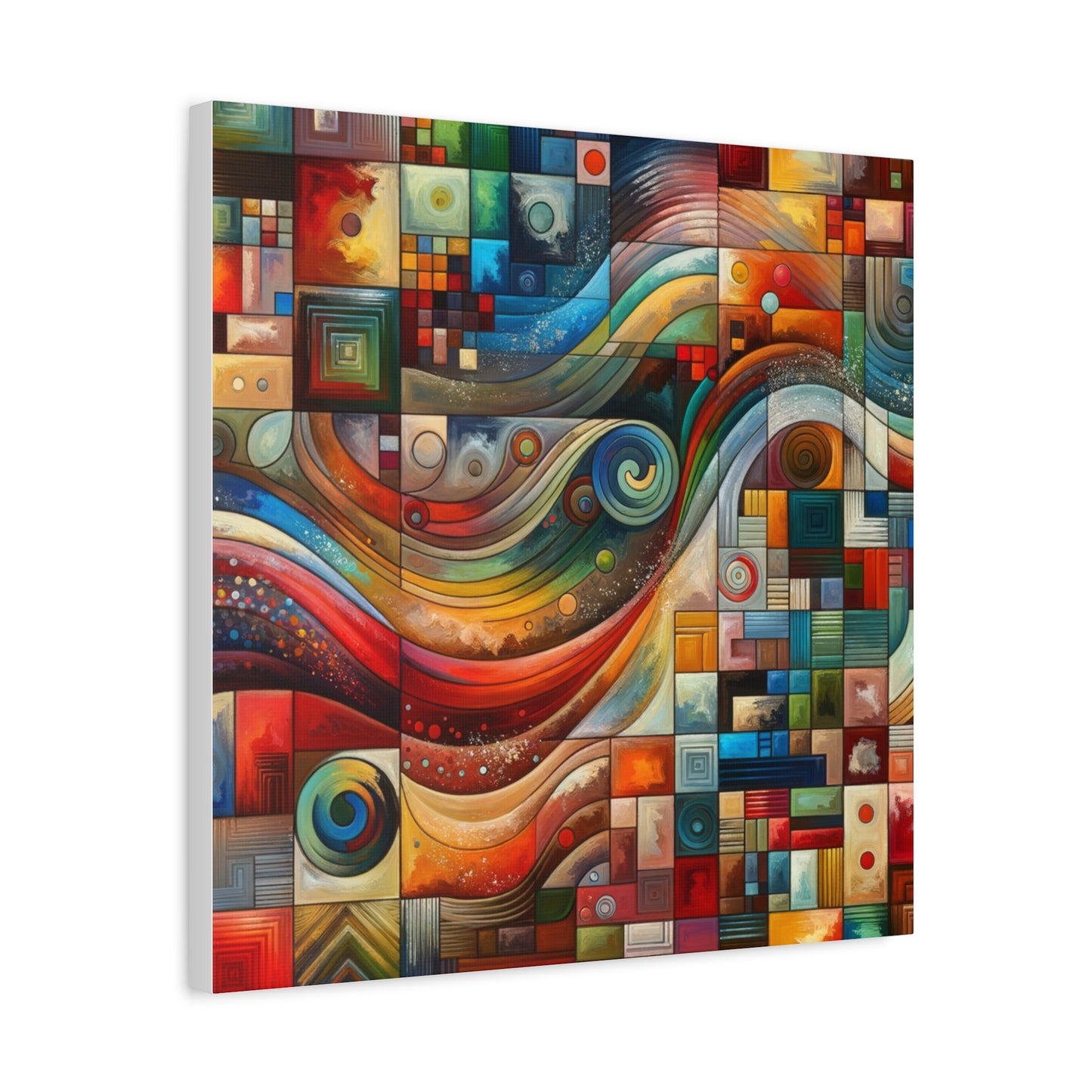 Abstract Geometric Wave - Matte Canvas, Stretched, 1.25"