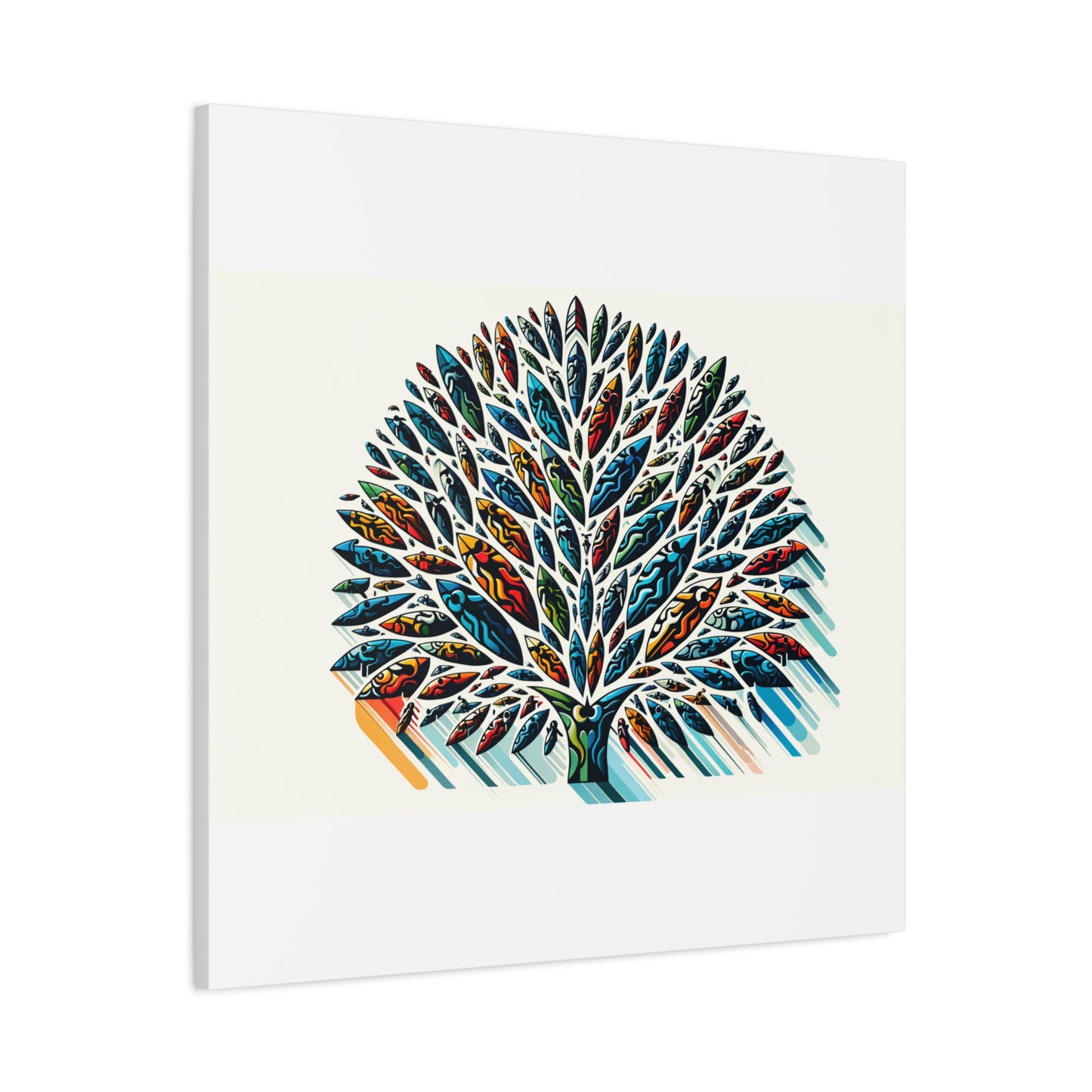 Colorful Leaf Tree - Matte Canvas, Stretched, 1.25"