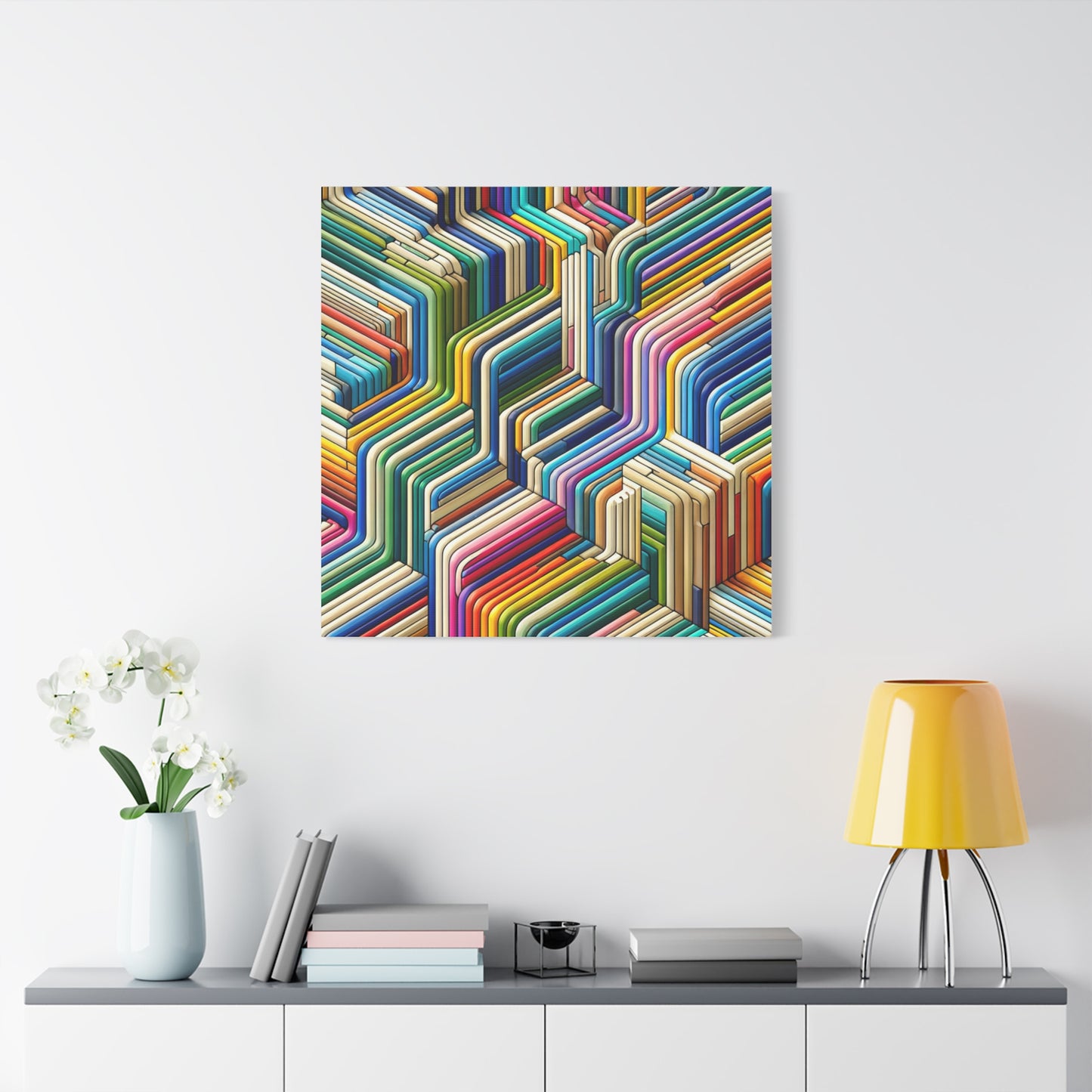 Colorful Geometric Pattern - Matte Canvas, Stretched, 1.25"