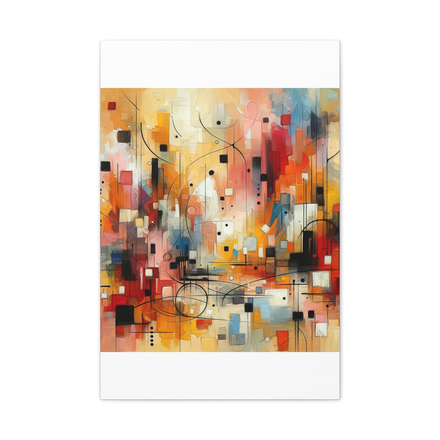 Abstract Geo Art - Matte Canvas, Stretched, 1.25"