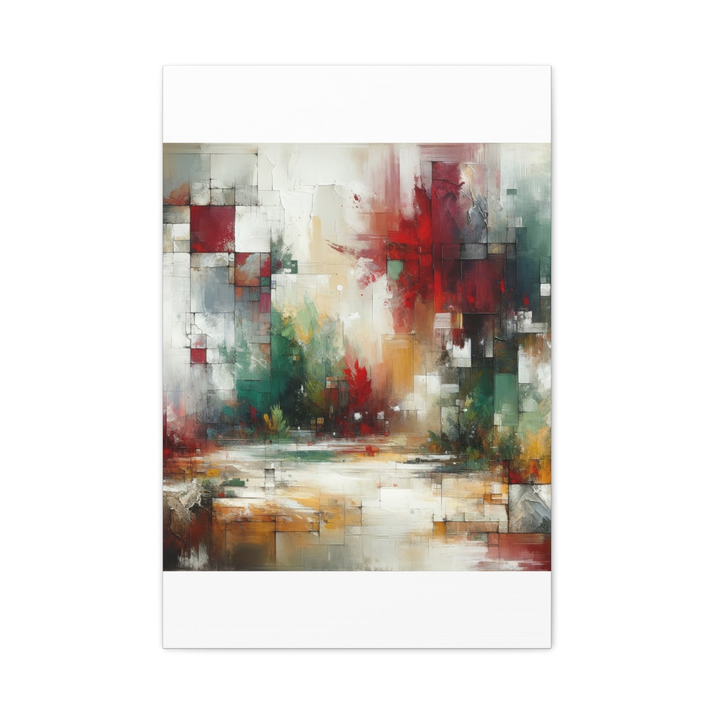 Abstract Geometric Landscape - Matte Canvas, Stretched, 1.25"