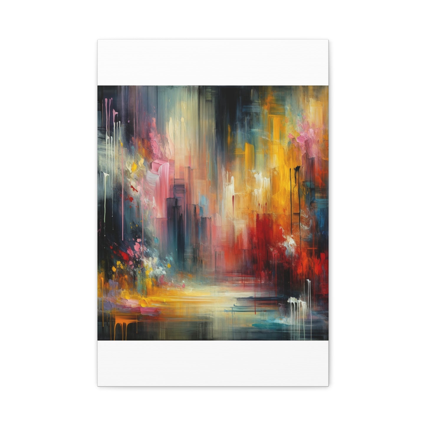 Abstract Brushstrokes - Matte Canvas, Stretched, 1.25"