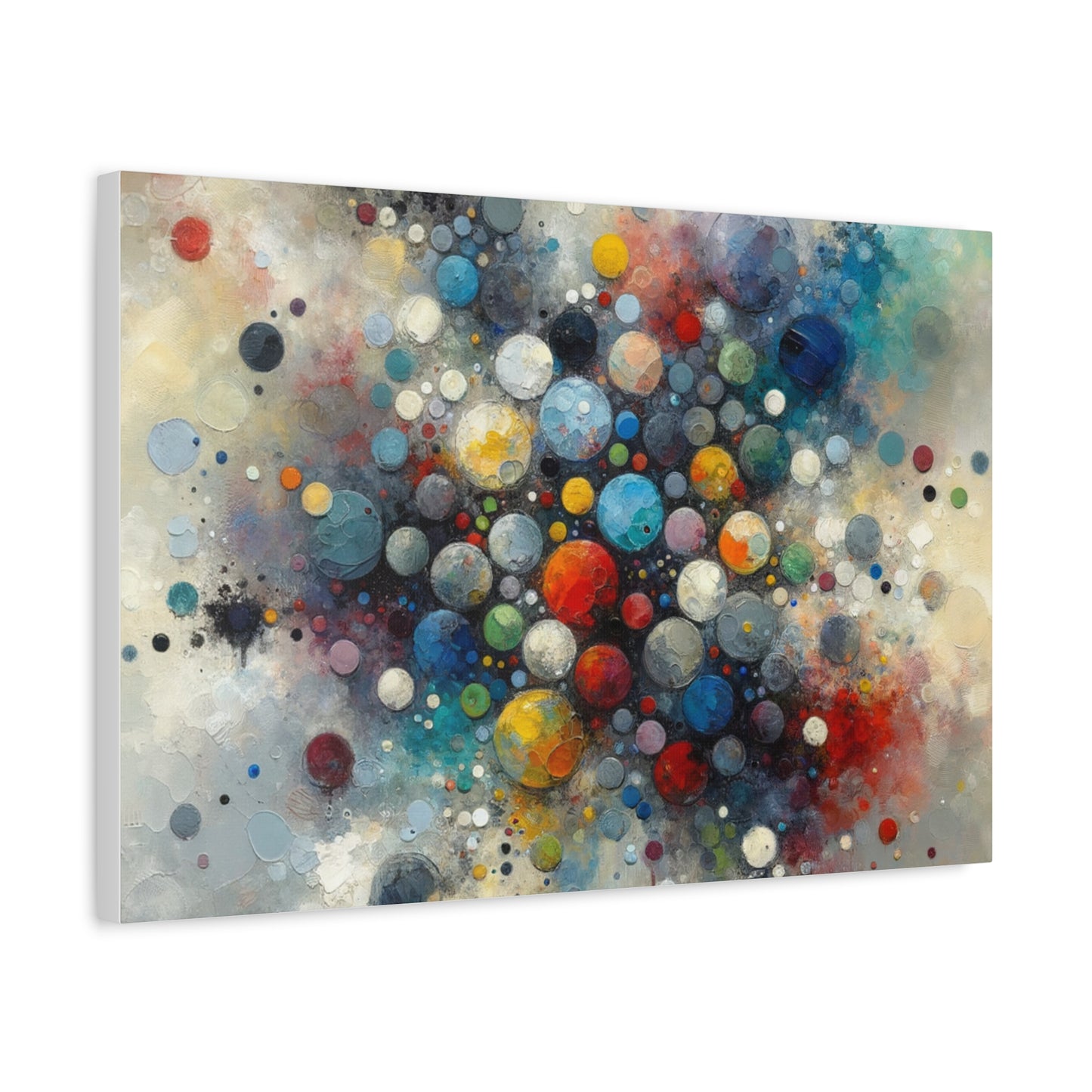 Vibrant Abstract Circles - Matte Canvas, Stretched, 1.25"